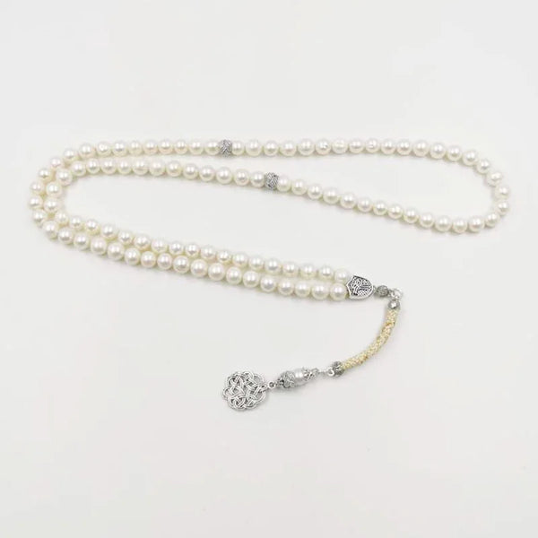 White Pearl Bead Tasbih-ToShay.org