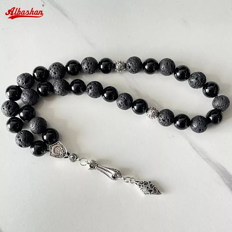 Black Agate Prayer Beads-ToShay.org