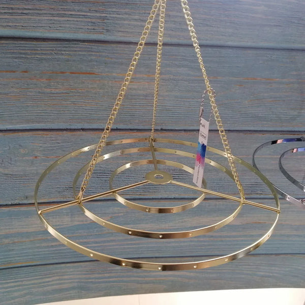 Chrome Chandelier Frame Hanger-ToShay.org