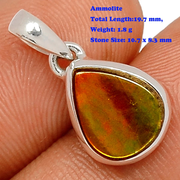 Green Ammolite Pendant-ToShay.org