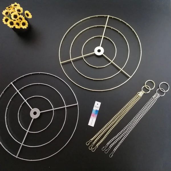 Chrome Chandelier Frame Hanger-ToShay.org
