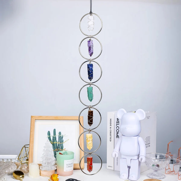 Chakra Tumbled Gemstone Suncatchers-ToShay.org