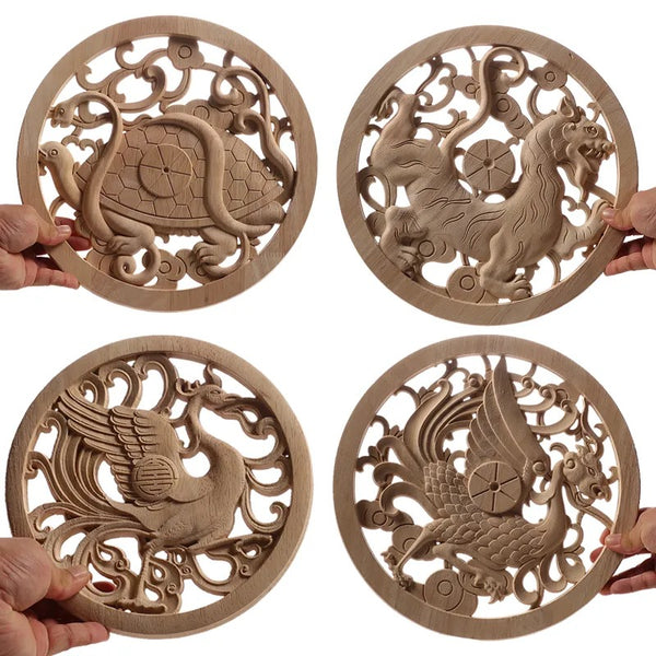 Wood Carved Flower Panel-ToShay.org