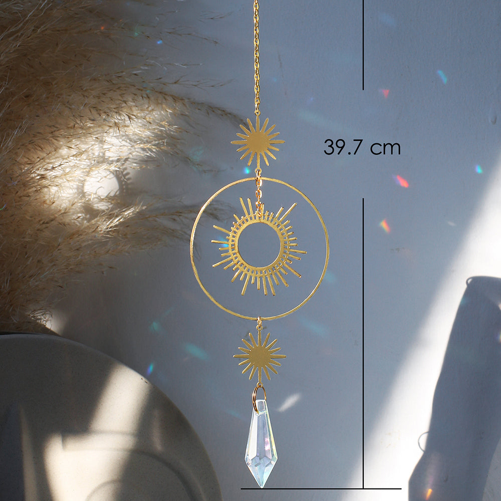 Sun Moon Crystal Sun Catcher-ToShay.org