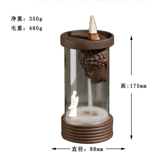 Monk Backflow Incense Burner-ToShay.org