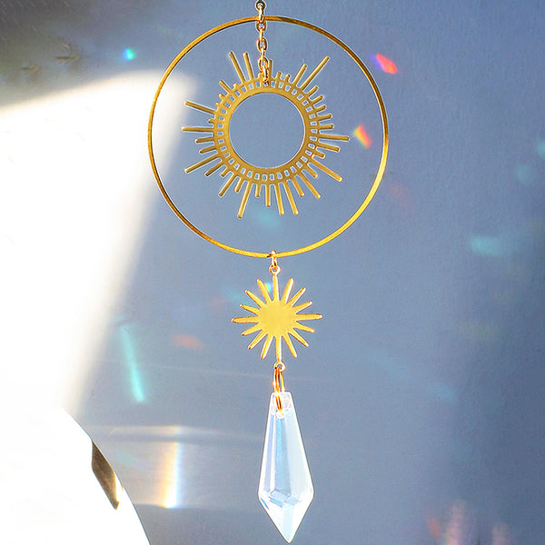 Sun Moon Crystal Sun Catcher-ToShay.org
