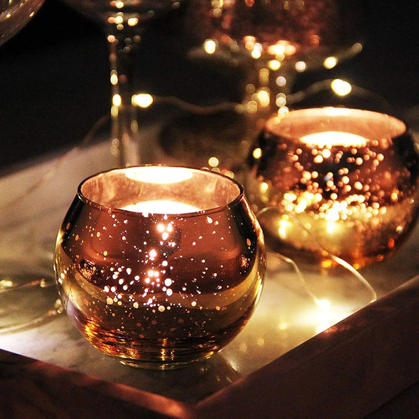 Mercury Glass Tealight Holders-ToShay.org