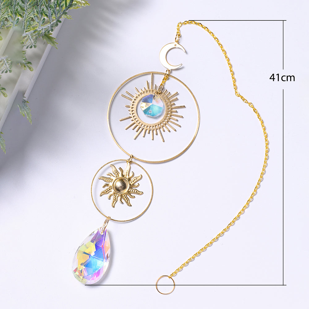 Sun Moon Crystal Sun Catcher-ToShay.org