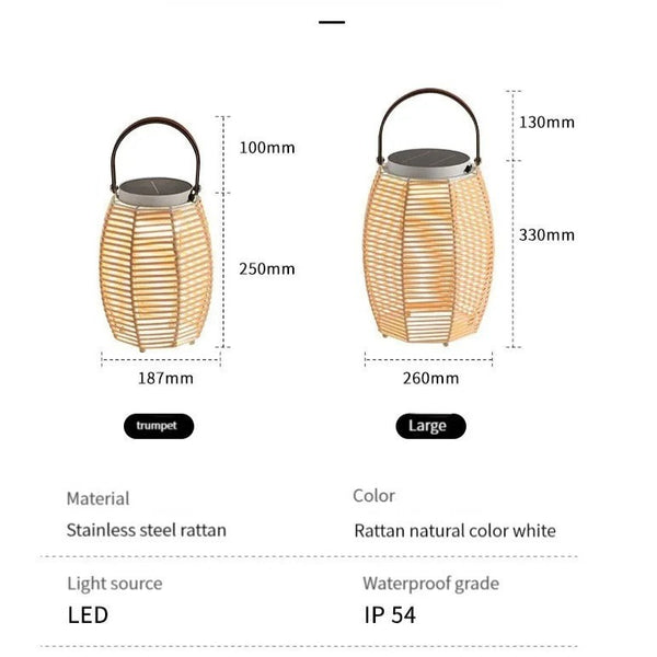 Rattan Garden Solar Light-ToShay.org