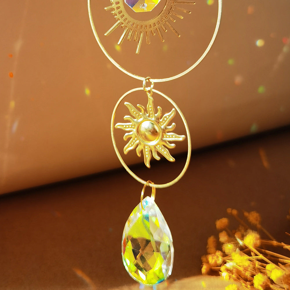 Sun Moon Crystal Sun Catcher-ToShay.org