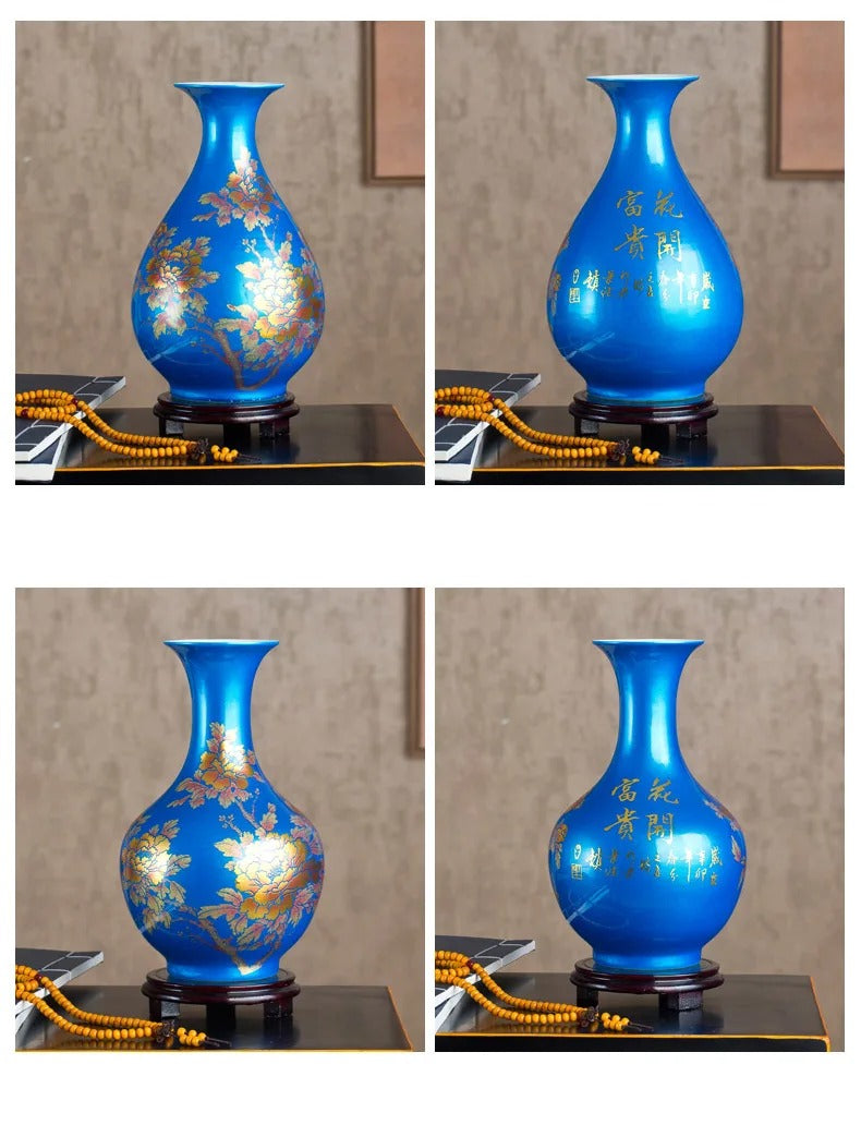 Jingdezhen Porcelain Flower Vase-ToShay.org