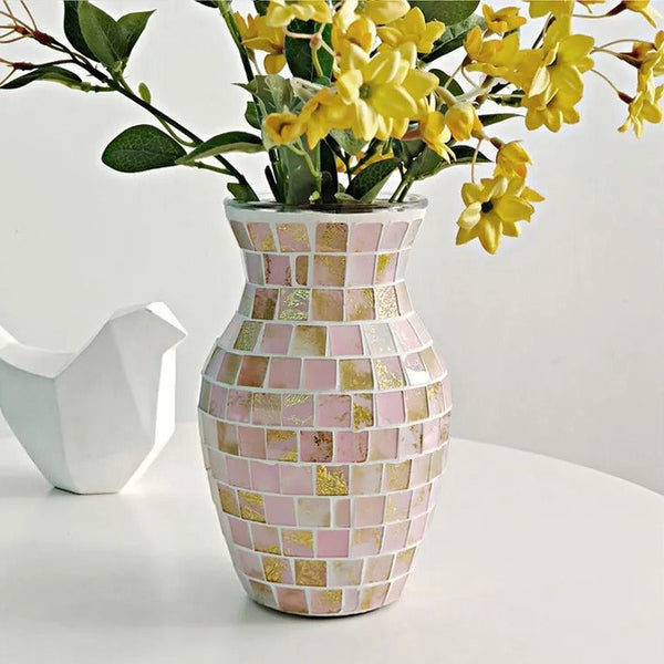 Mosaic Glass Vase-ToShay.org
