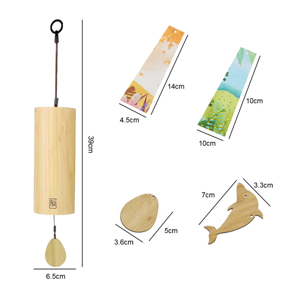 Bamboo Chord Wind Chimes-ToShay.org