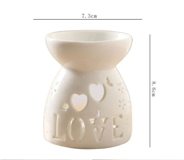 Hollow Ceramic Essential Oil Burner-ToShay.org