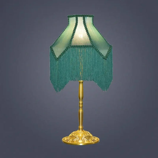 Green Tassels Lampshade-ToShay.org