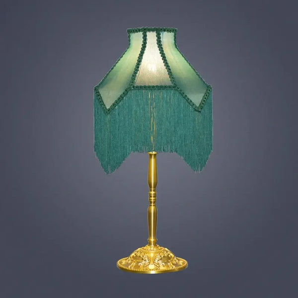 Green Tassels Lampshade-ToShay.org