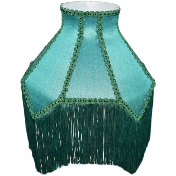Green Tassels Lampshade-ToShay.org