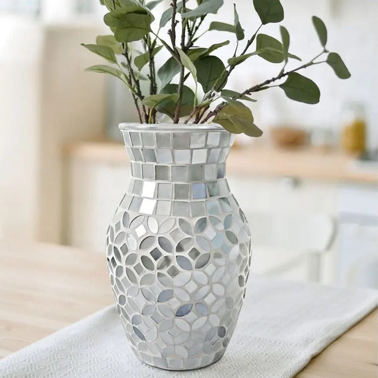 Mosaic Glass Vase-ToShay.org