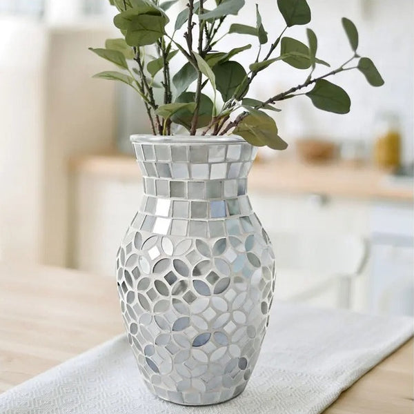 Mosaic Glass Vase-ToShay.org