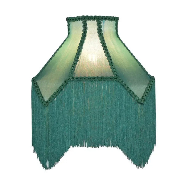 Green Tassels Lampshade-ToShay.org