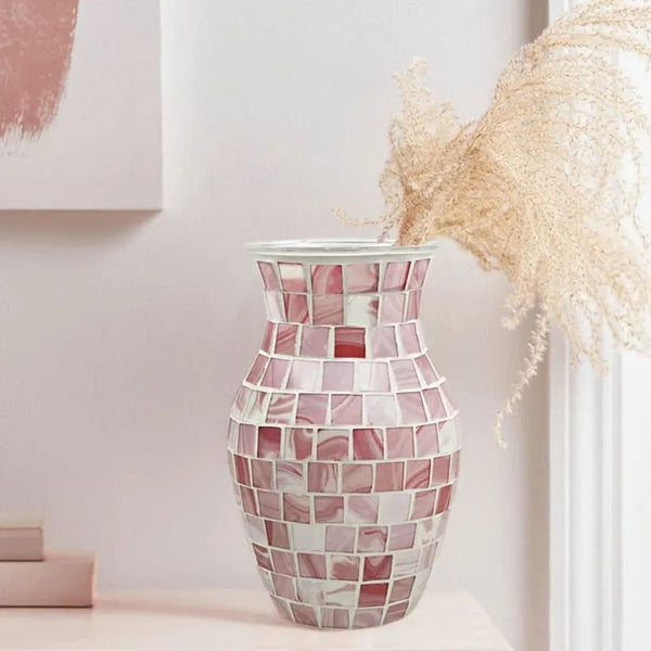 Mosaic Glass Vase-ToShay.org
