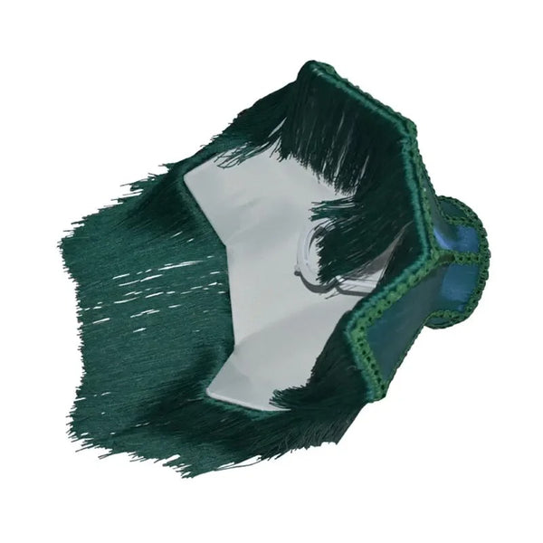 Green Tassels Lampshade-ToShay.org