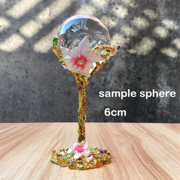 Flower Cup Crystal Ball Stand-ToShay.org