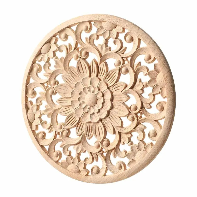 Wood Carved Flower Panel-ToShay.org