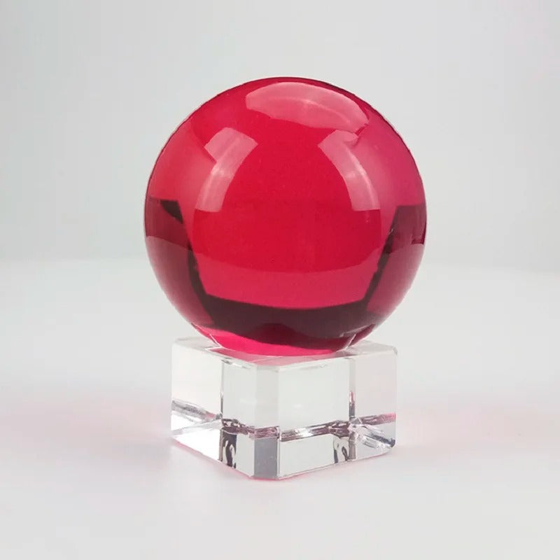 Red Clear Crystal Ball-ToShay.org
