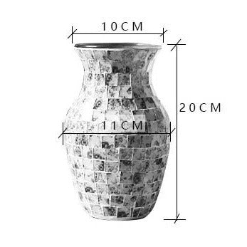 Mosaic Glass Vase-ToShay.org