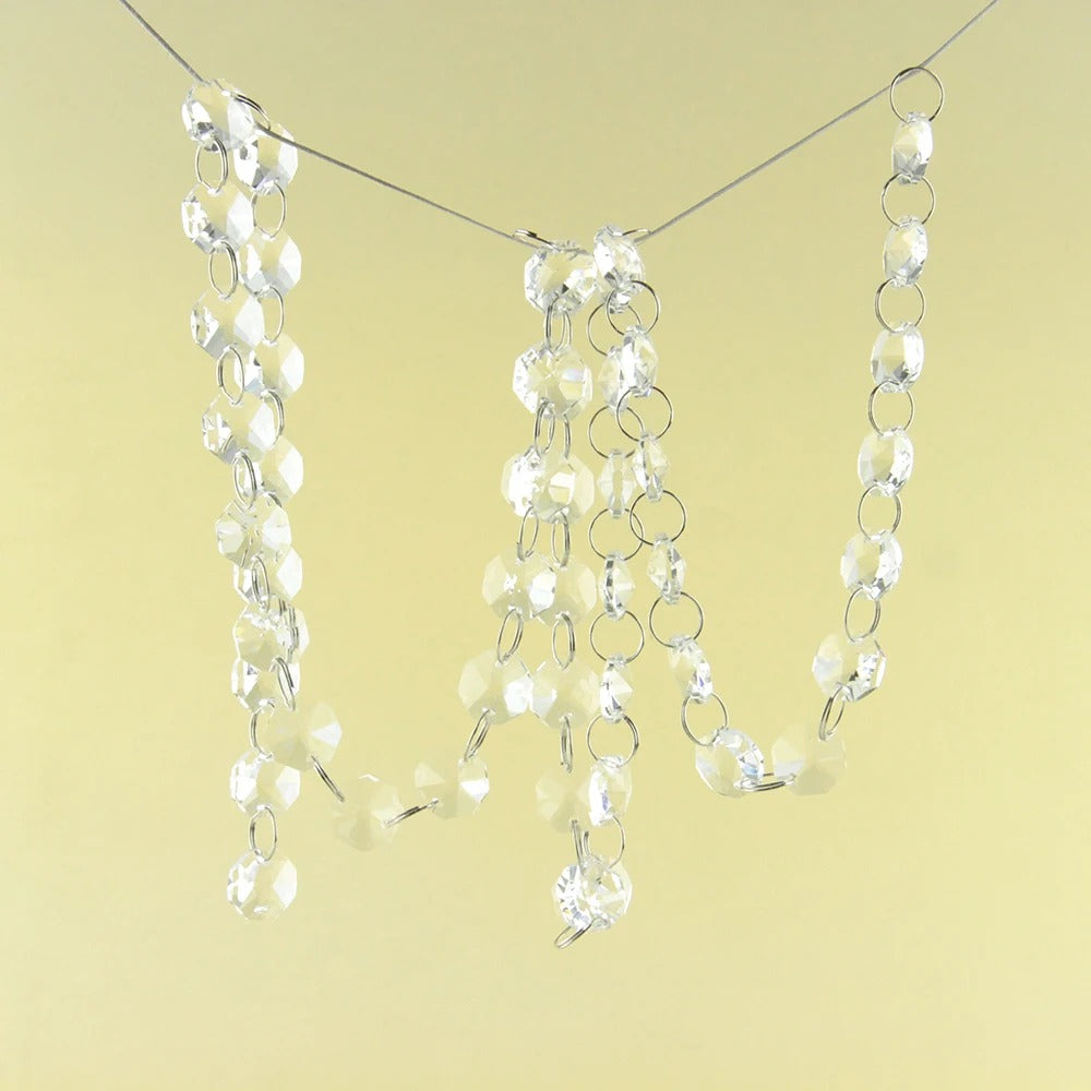 Clear Octagon Bead Chain-ToShay.org