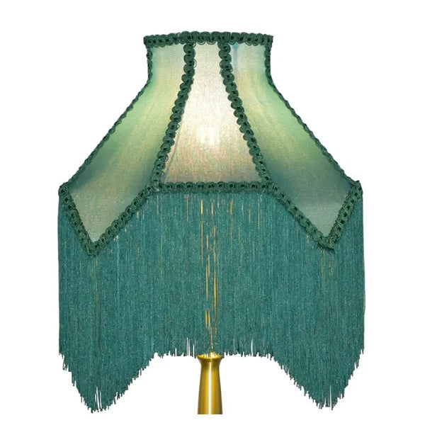 Green Tassels Lampshade-ToShay.org
