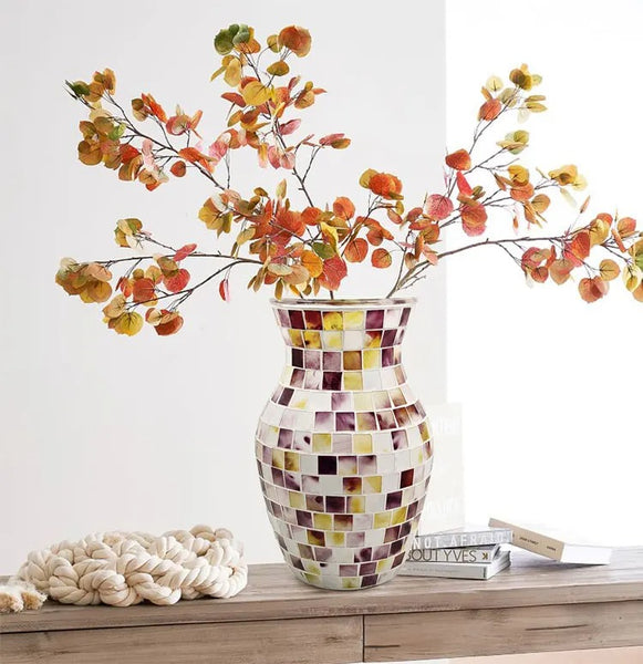 Mosaic Glass Vase-ToShay.org
