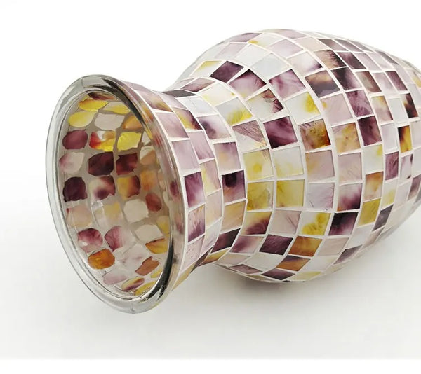 Mosaic Glass Vase-ToShay.org