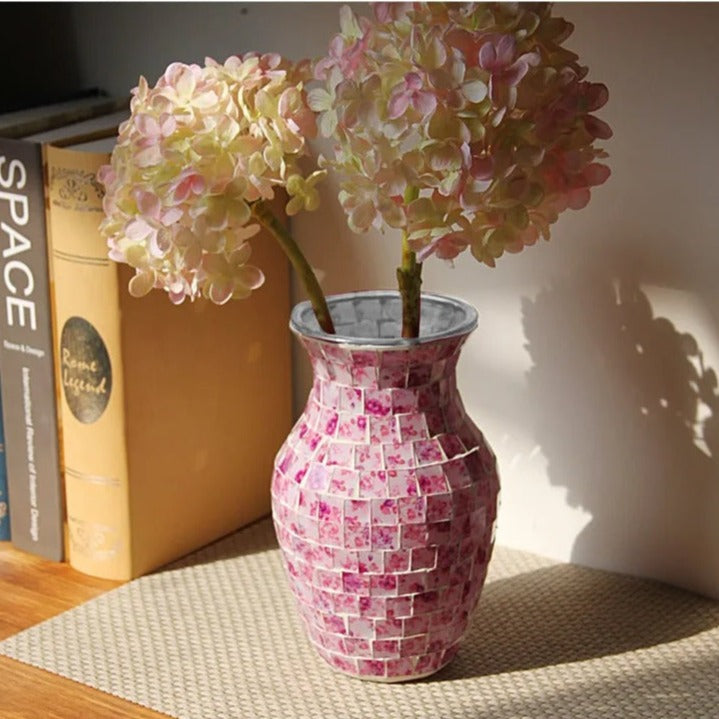 Mosaic Glass Vase-ToShay.org