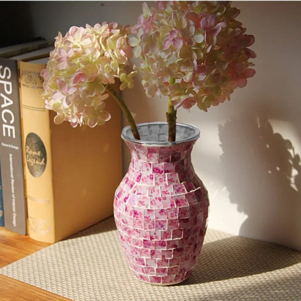 Mosaic Glass Vase-ToShay.org