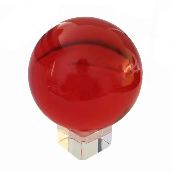 Red Clear Crystal Ball-ToShay.org