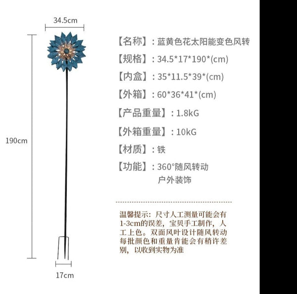 Solar Iron Wind Spinners-ToShay.org