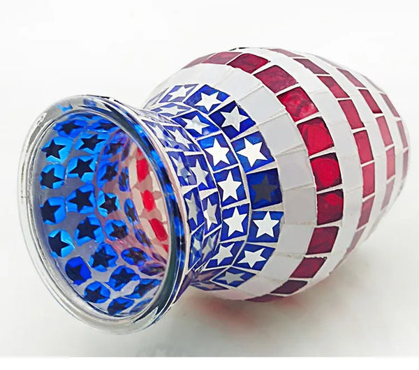 Mosaic Glass Vase-ToShay.org