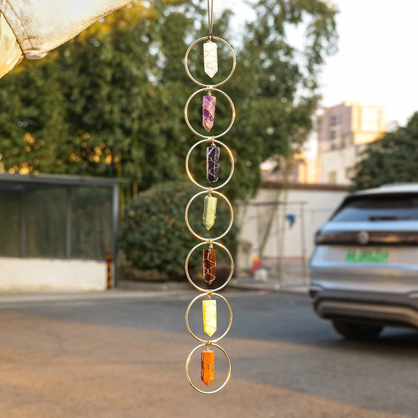 Chakra Tumbled Gemstone Suncatchers-ToShay.org