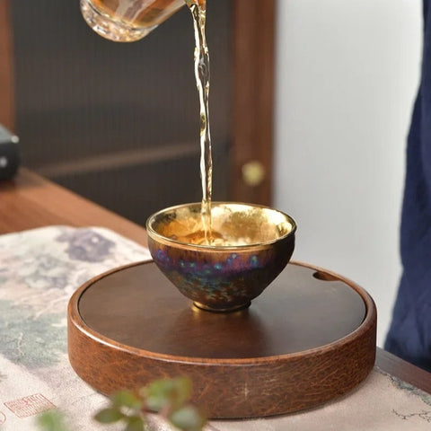 Gold Gilded Ceramic Cup-ToShay.org
