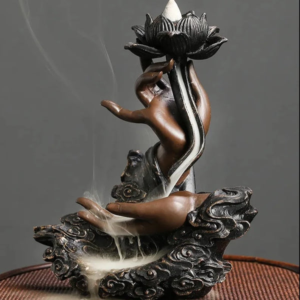Lotus Buddha Hand Incense Burner-ToShay.org