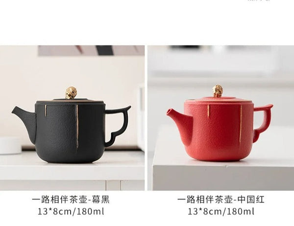 Da Hong Pao Puer Tea Pot-ToShay.org