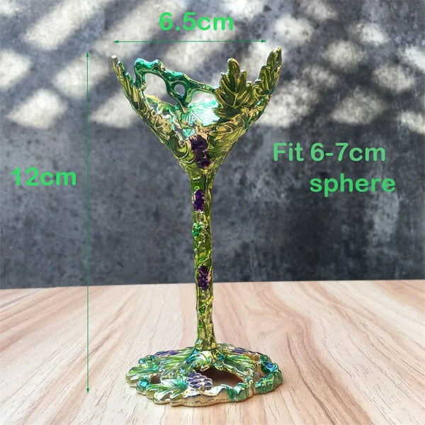 Flower Cup Crystal Ball Stand-ToShay.org