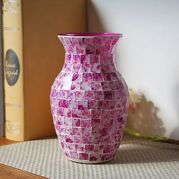 Mosaic Glass Vase-ToShay.org