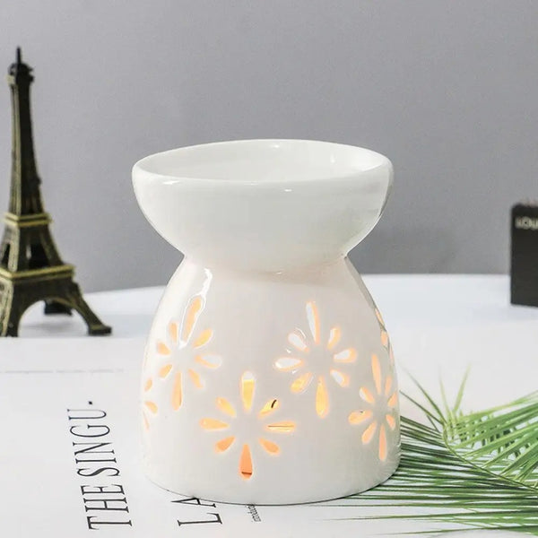 Hollow Ceramic Essential Oil Burner-ToShay.org