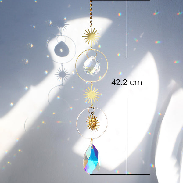 Sun Moon Crystal Sun Catcher-ToShay.org