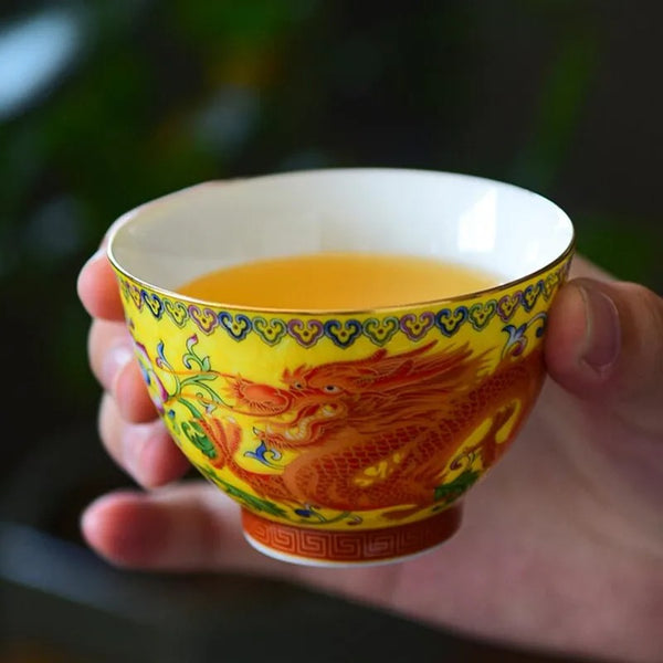 Painted Ceramic Teacup-ToShay.org