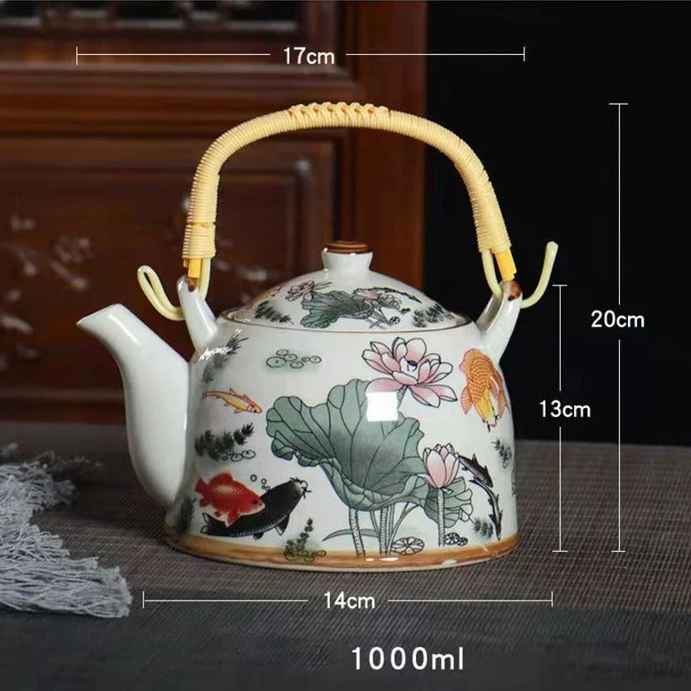 Glaze Porcelain Tea Pot-ToShay.org