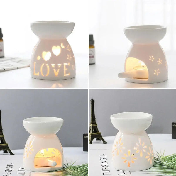 Hollow Ceramic Essential Oil Burner-ToShay.org